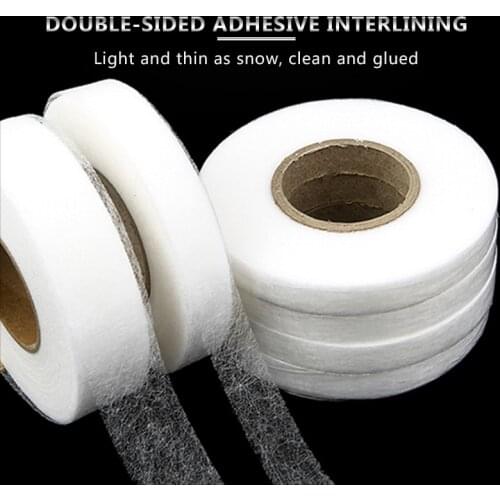 70 Yard White Double Sided Sewing Accessory Adhesive Tape Cloth Apparel Fusible Interlining DIY Accessories Patchwork Lining