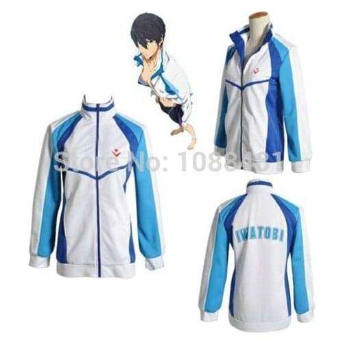Free Eternal Summer Jacket Coat Iwatobi Swim Club Haruka Nanase Sport Jacket Cosplay Costume