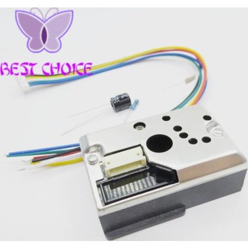 10PC GP2Y1014AU0F Compact Optical Dust Sensor Compatible GP2Y1010AU0F GP2Y1010AUOF Smoke Particle Sensor With Cable