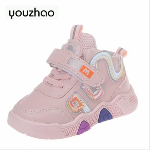 Childrens shoes new style boys' white shoes autumn 2021 girls' Korean leisure shoes, baby learning shoes