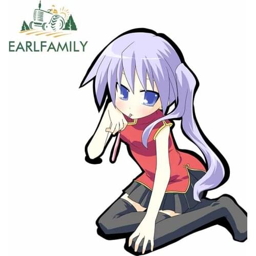 EARLFAMILY 13cm x 9.6cm For Lucky Star Waterproof Car Stickers Cartoon Decal Campervan Car Accessories Scratch-Proof Decoration