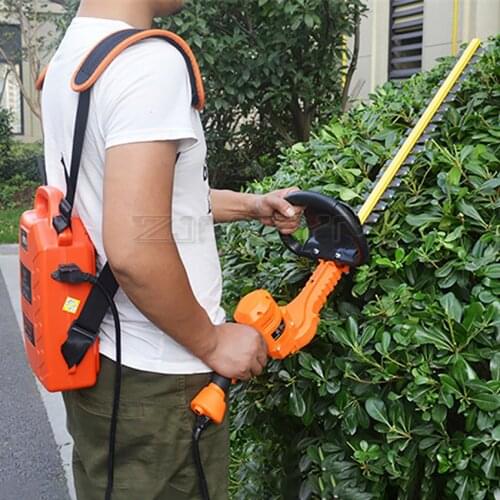 Electric Trimmer Household Hedge Trimmer Greening Garden Tea Tree Pruning Machine Lithium Rechargeable Trimmer 24V 800W 20MM