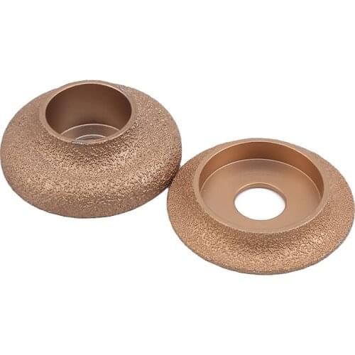 1Pcs Brazing Diamond Angle Grinder Stone Slotted Grinding Wheel Straight Edge Round Glass Pottery Porcelain Marble Flat Disc
