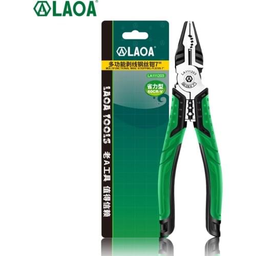 LAOA Multifunctional Wire Cutting Pliers Hand Tools Long Nose Pliers Cable Cutting Pliers Professional Multifunctional Tools