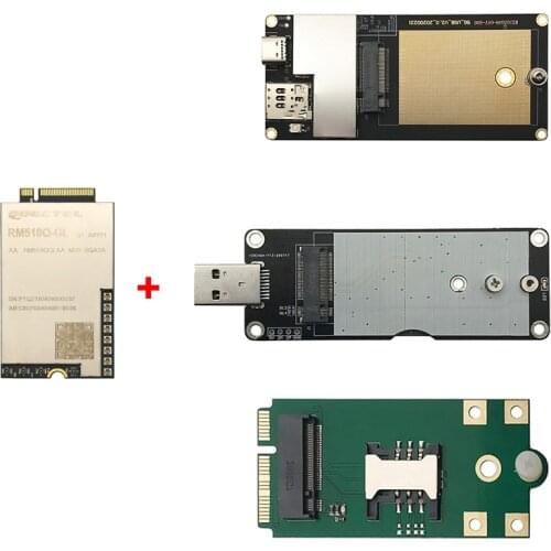 New Quectel RM510Q-GL 5G NR sub-6GHz mmWave module M.2 MIMO RM510QGLAA-M20-SGASA With MINI PCIe, USB Type C adapter