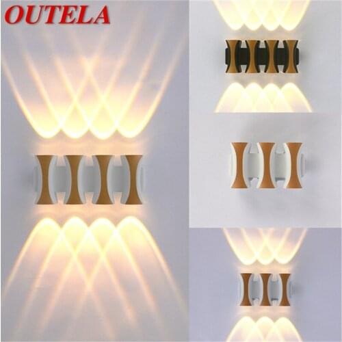 OUTELA New Outdoor Wall Light Contemporary Creative LED Sconces Lamp Waterproof Decorative For Home Porch Villa