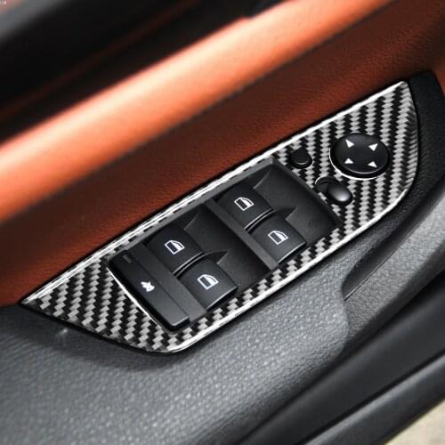 It Is Suitable For BMW Door Glass Upgrader Trim Panel Pasted On Left Hand Drive BMW E84 Old X1(11-15) The Carbon Fiber
