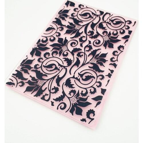 HOT plastic Flower vine template craft card making paper card album wedding decoration clip art relief clip Embossing folders