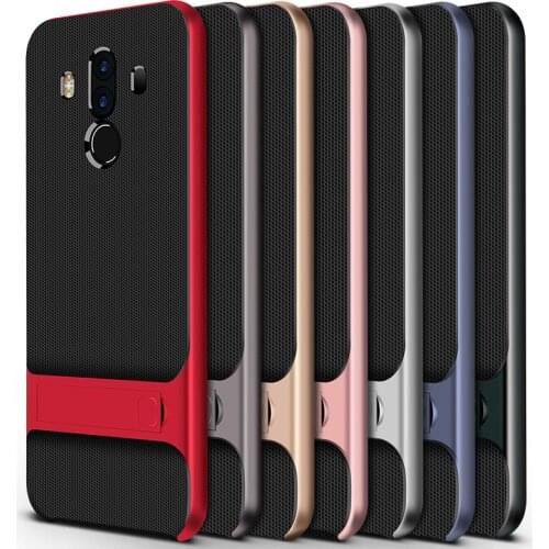 Shockproof Back Cover for Huawei Mate 10 Pro 10Pro Mate10Pro Case Silicone Stand Holder Hybrid 360 Protective Luxury Phone Shell