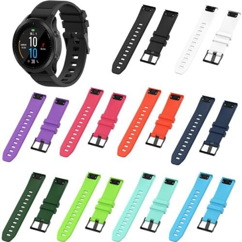 22mm Quick Replacement Watchband For MARQ series Silicone Texture Sport Wrist Strap for Garmin Fenix5/ fenix5Plus/Approach S60
