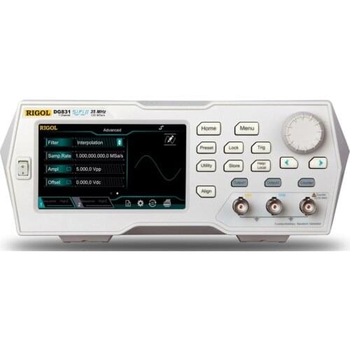 Rigol DG831 - 35 MHz Function / Arbitrary Waveform Generator, 1 Channel 4.3" TFT color touch screen