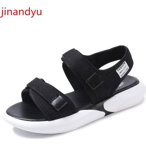 Big Size Women Sandals Beach Flat Shoes Fashion Comfy Shoes Women Outdoor Black Pink Sandal Girl Summer Shoes 2021 Woman Flats