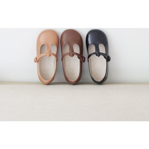 Girls Mary Jane Shoes Childrens Flat Black School Shoes Lolita Kids Genuine Leather Casual Shoes Children From 2 To 7 Years