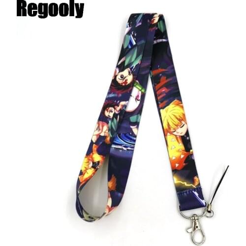 Demon Slayer anime Classical Style Lanyard For keys The 90s Phone Working Badge Holder Neck Straps With Phone Hang Ropes Lanyard