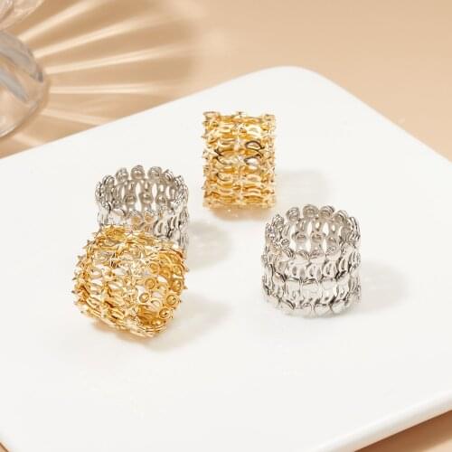 Magic 2-in-1 Folding Retractable Ring Gold Silver Color Stretchable Twist Folding Telescopic Adjustable Rings Women Jewelry Gift