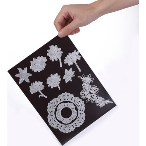 0.5mm Thickness 10 Pcs Rubber Soft Magnet Sheets And Plastic Storage Sheets Sets For DIY Cutting Dies Storage Craft Scrapbookin