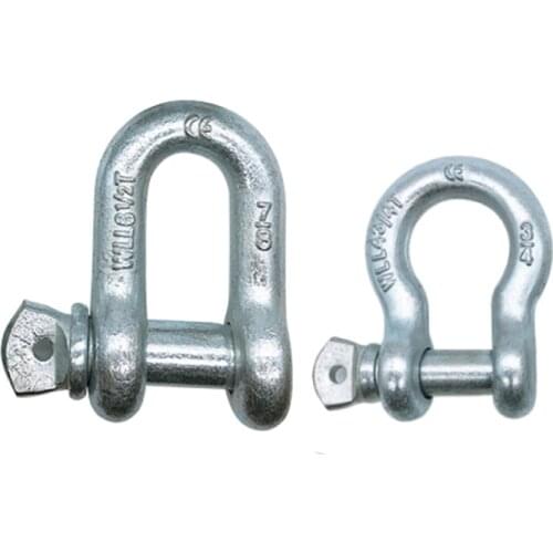1pcs/lot High-intensity U-bolts bow shackle 3.25T/4.75T/6.5T/8.5T/9.5T (ton) Type u sling screw Rope screw Bow shackle cufflinks