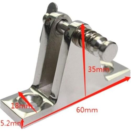 316 Stainless Steel Bimini Boat Top Deck Hinge Fitting Quick Release Marine Rowing Boats Fishing Kayak Canoe Boat Accessories