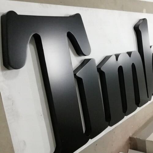 3D Letters Customized Stainless Steel Signage Channel Letter Painted Finish Fabricated Alphabet
