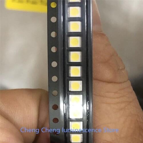 500PCS/Lot LG Innotek SMD LED 3528 2835 3V 1W 100LM Cold White For TV LCD Backlight Application