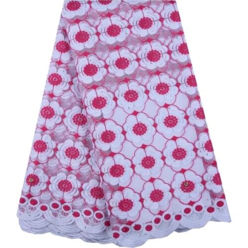 African Lace Fabric 2019 Embroidered Red French Lace Fabric High Quality French Tulle Lace Fabric For Wedding Party Dress S1622