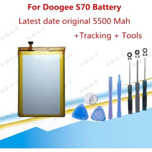 5500mAh for Doogee S70 Battery Replacement Batterij High Quality Batteria Backup for Doogee S70 Lite Cellphone Batterie+Tools