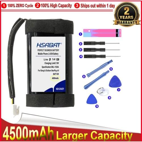 HSABAT 0 Cycle 4500mAh PA-BO01 Battery for Bang & Olufsen BeoPlay A1 , CA18 High Quality Replacement Accumulator