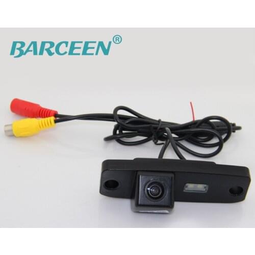 Car rearview camera with led lights rainproof glass lens material hd lcd use for Hyundai Elantra