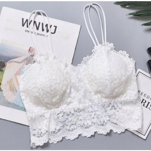 2021 Bralette Seamless Lace Bra Wireless Thin Underwear Sexy Lingerie Soft Push Up Breathable Bras For Women Girls Crop Top