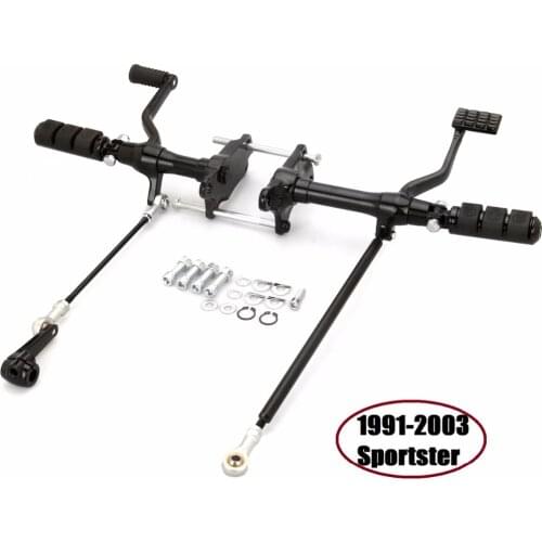 Black Sportster Forward Foot Controls For harley 883 1200 forward controls For harley Sportster XL 1991-2003