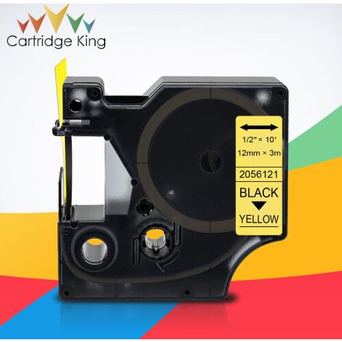 For Dymo COLOR POP Label Tapes Black on Yellow Glitter Shiny Bling 2056121 Compatible Label Maker Dymo LM160 LM280 Dymo PNP