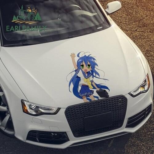 EARLFAMILY 43cm x 35cm For Lucky Star Auto Car Assessoires Stickers Personality Decal Scratch-Proof Waterproof Decoration