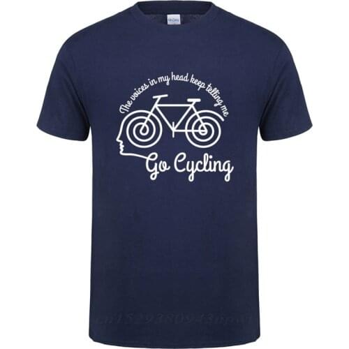The Voices In My Head T Shirt Funny Birthday Present For Men Dad Father Husband Cycle Cyclinger Bicycle O Neck Casual T-shirt