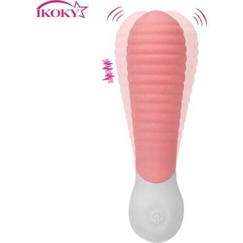 IKOKY 9 Speeds Thread Vaginal Massager Sex Toys for Women Female Masturbation Clitoris Stimulator Vibrator Adult Products Dildo