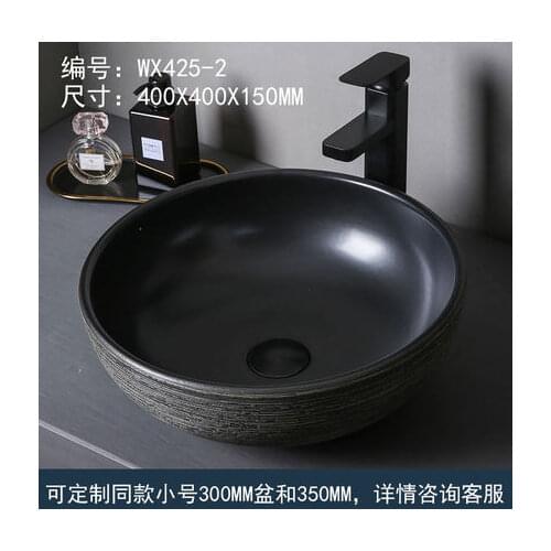 Nordic Black Industrial Cool style Modern Italian minimalism Ceramic Table Basin