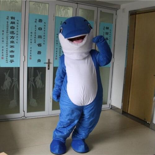 Halloween Dolphin Mascot Costume Suits Cosplay Party Game Dress Outfits Clothing Carnival Adults Handmade Cartoon Character