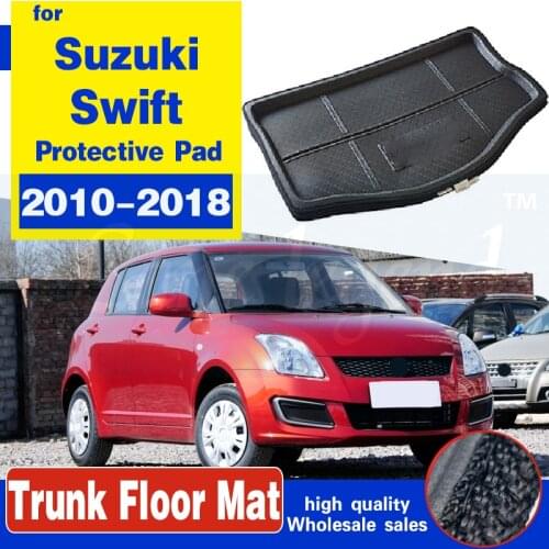 For Suzuki Swift 2010-2018 Car Rear Trunk Boot Liner Tail Cargo Mat Tray Floor Carpet Protector Pad Accessories Waterproof Pad