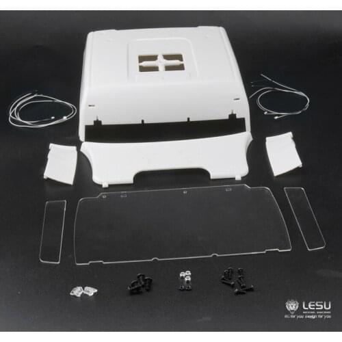 LESU Cabin Roof with Light for 1/14 RC TAMIYA MAN TGX26.540 Tractor Truck DIY Model Car