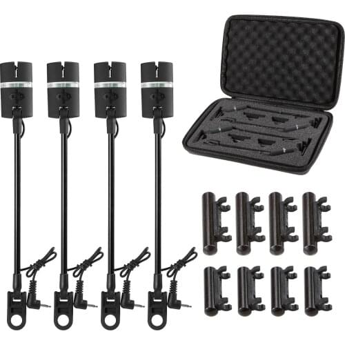 Lixada Fishing Swinger Set Carp Fishing Bite Alarm Indicator Swinger Digital Alarm LED Bite Indicator Illuminated Swinger Tackle