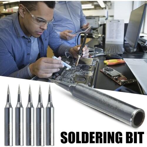Luo Tietou 5PCS/Set 900m-T-I Welding Tool Lead-Free Soldering Iron Head Bit head