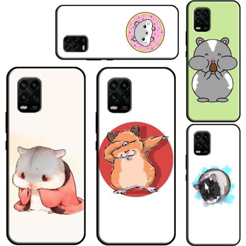 Cartoon Hamster For Xiaomi Mi 11 Lite Case 11 Ultra 10T Pro POCO X3 M3 Pro F3 Cover For Xiaomi Mi 11 Case