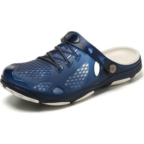 Summer Shoes Jelly Shoes Beach Men Sandals Hollow Slippers Breathable Men Flip Flops Outdoor Shoes Men Dropshipping