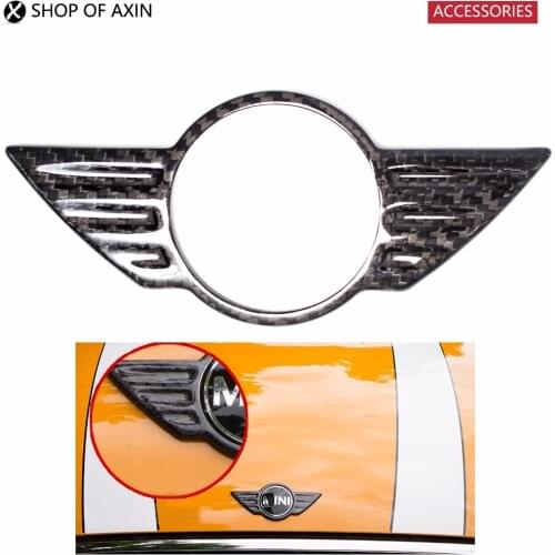 Carbon Fiber Wing Logo Emblem Decal Cover for Mini cooper clubman countryman hardtop R55 R56 R57 R58 R59 R60 R61 F54 F55 F56