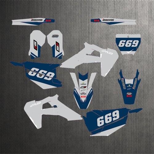 Motocross customized background decals Stickers Graphics Kit For Husqvarna 701 SM Supermoto Enduro 2015 2016 2017 2018 2019 2020