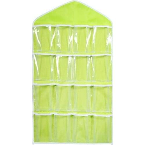 Hanging Storage Box 16 Pockets Clear Home Hanging Organizer Socks Bra Underwear Rack Home Organization and Storage