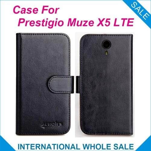 Original! Prestigio Muze X5 LTE Case ,6 Colors High Quality Leather Exclusive Case Cover Phone Bag Tracking