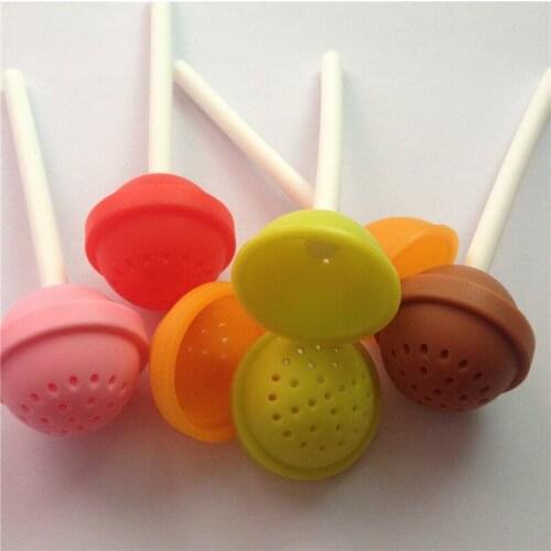 MOFUNYO Cute Lollipop Silicone Tea Infuser Strainers Filter