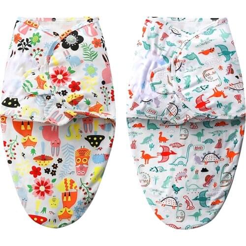 Babies Sleeping Bags Newborn Baby Cocoon Swaddle Wrap Envelope 100%Cotton 0-3 Months Baby Blanket Swaddling Wrap Sleepsack