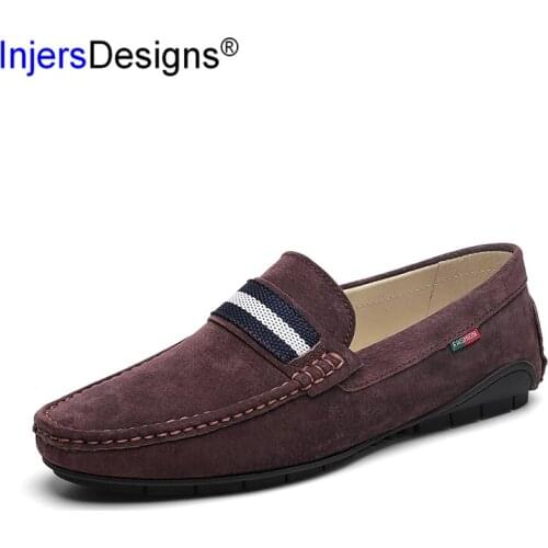 New Arrival Pigskin Driving Shoes Fashion Soft Comfortable Boat Shoes Zapatos Slip-On Breathable Casual Men Shoes Lazy Loafers