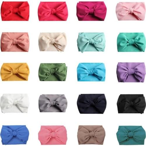 2020 Spring And Summer New Childrens Hairband With Large Bowknot Wide-brimmed European And American Fashion Hair Accessories